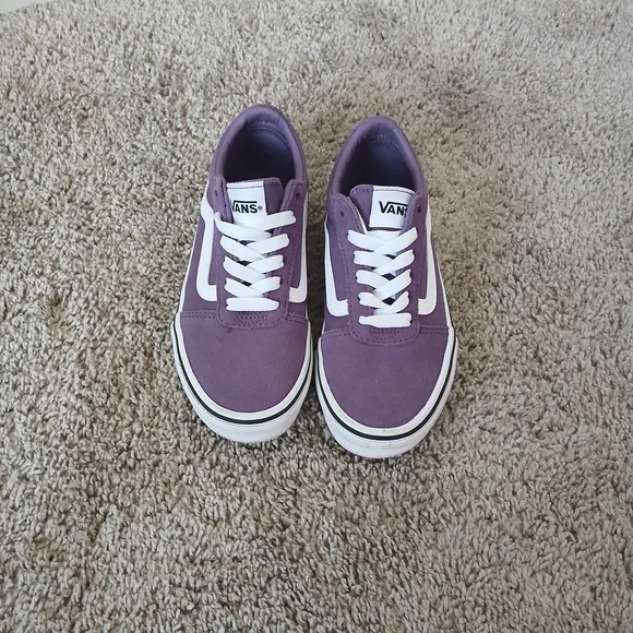 Vans Purple and White Girls Casual Shoes - Picture 11 of 11